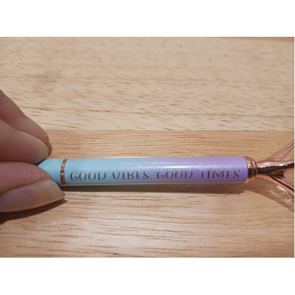 Hand Engraved Gradient Pen Purple Blue - Picture 5 of 6